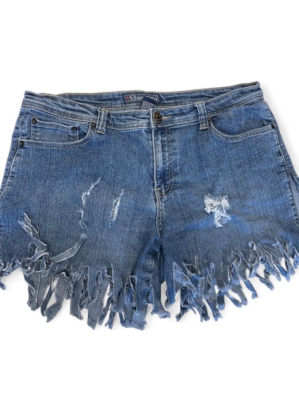Baccini blue denim shorts with